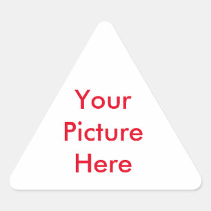 Sticker Triangulaire Votre image personnalisée