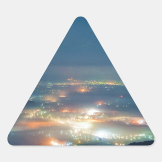 Sticker Triangulaire Vue Nocturne Mer Nocturne Des Nuages Japon Kumamot