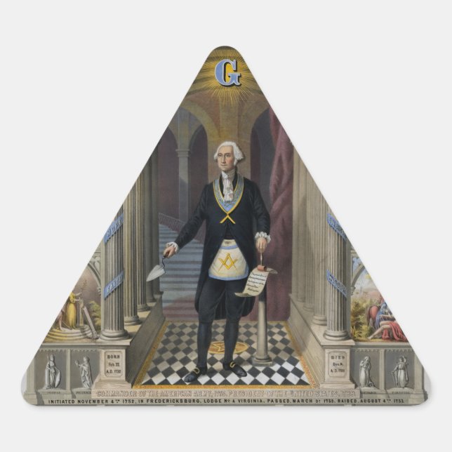 Sticker Triangulaire Washington Le Mason II (Devant)