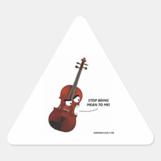 Sticker Triangulaire Yuri l'alto en colère