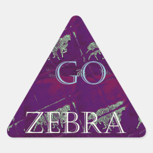 Sticker Triangulaire Zebra Print Décor : Un design amusant