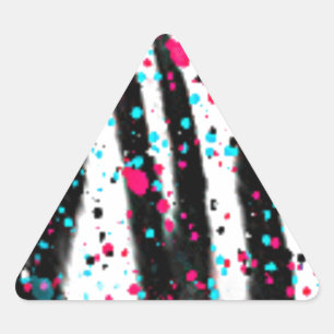Sticker Triangulaire Zèbre
