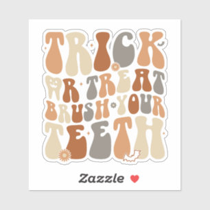 Sticker Trick ou Treat, brosse-toi les dents !
