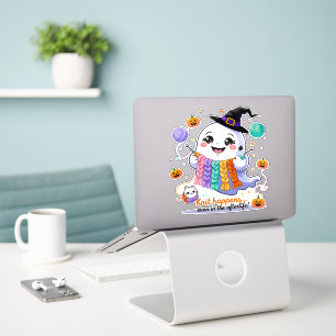Sticker Tricot Fantôme Kawaii - Gif Halloween mign