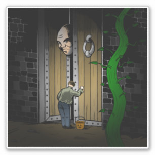 Sticker Tricoter ou traiter avec Jack