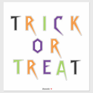 Sticker Tricoter ou traiter la typographie éffrayante Déco