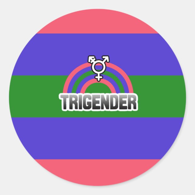 STICKER TRIGENDER RAINBOW (Devant)