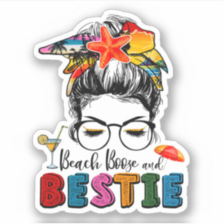 Sticker Trip Girls Weekend Friends Beaches Booze & Besties