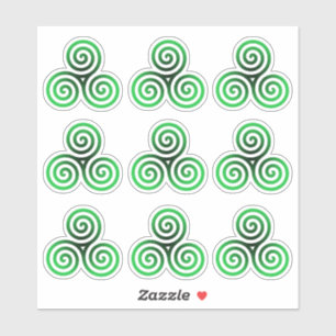 Sticker Triskele vert