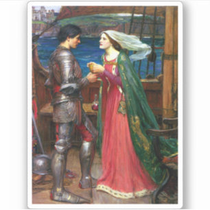 Sticker Tristan et Isolde, vers 1916 par John Waterhouse