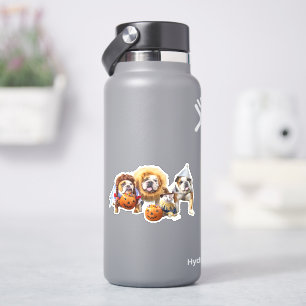 Sticker Trois Bulldogs en costumes