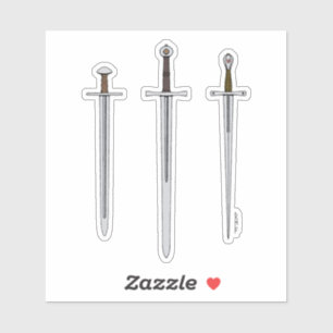 Sticker Trois épées médiévales 2016