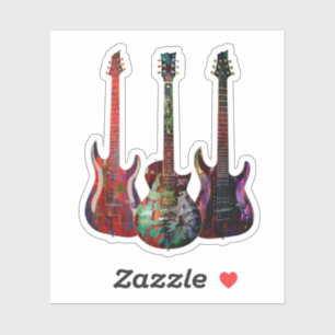 Sticker Trois Guitares