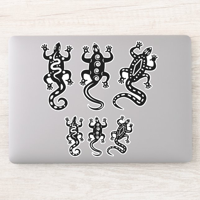 Sticker Trois Lizards noirs style Thunder_Cove sud-ouest (Ordinateur)