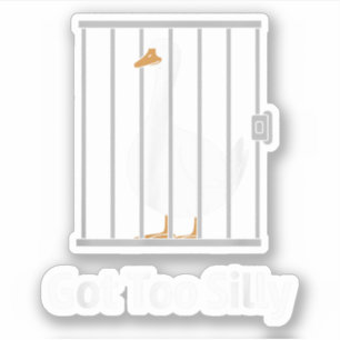 Sticker Trop drôle humour de canard drôle pour les amoureu