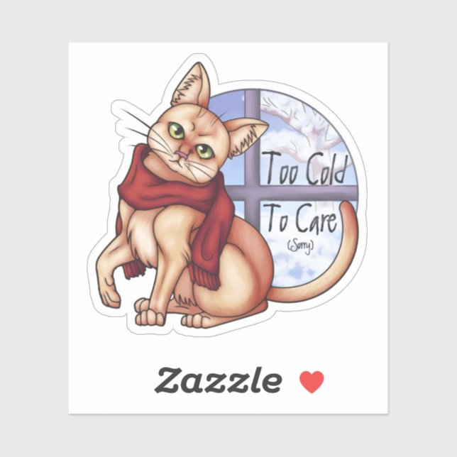 Sticker Trop froid (Feuille)