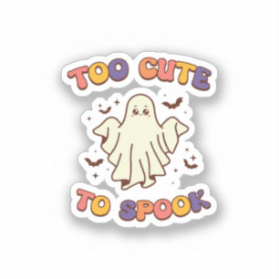 Sticker Trop mignon pour effrayer Halloween
