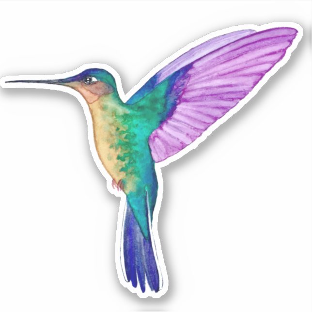 Sticker Tropical Hummingbird (Devant)