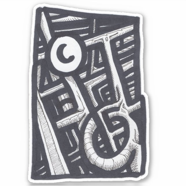 Sticker Trou en un ? (Devant)