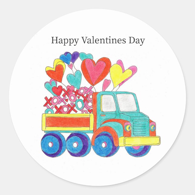 Sticker Truck Herz (Vorderseite)