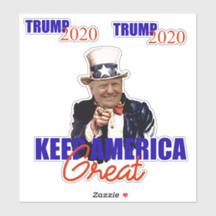 STICKER TRUMP 2020 GARDER L'AMÉRIQUE GRAND