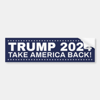 Sticker Trump 2024 Bumper Reprenez l'Amérique !