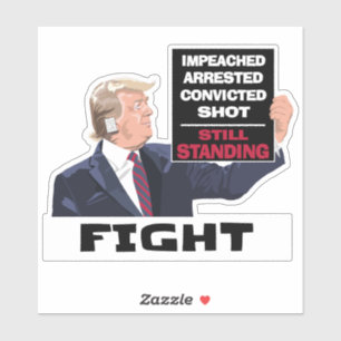 Sticker Trump 2024 Lutte Contre L'Élection Présidentielle 