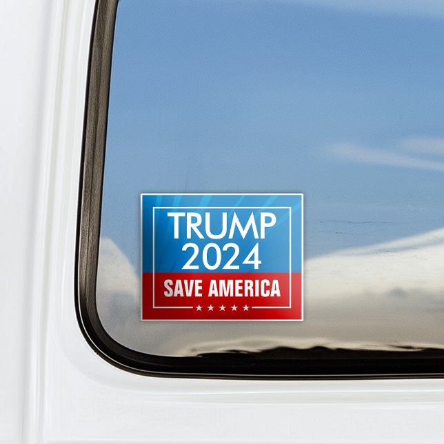 Sticker Trump 2024 Save America Graphic (save america trump 2024 car window decal)