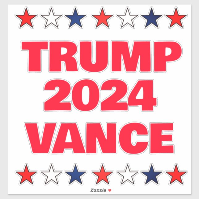 Sticker Trump Vance 2024 (Feuille)