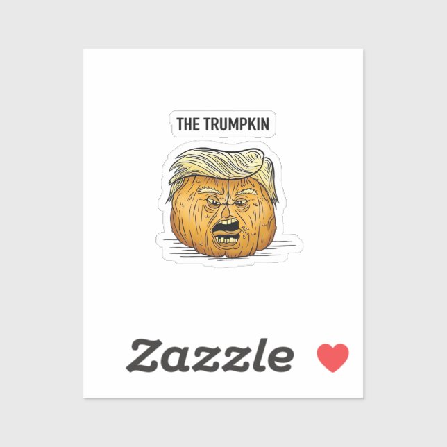 Sticker Trumpkin Classic & Basic Design (Feuille)