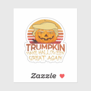 Sticker Trumpkin Halloween Funny Classic