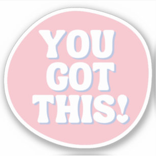 Sticker Tu As Ça   Inspirationnel rose joueuse