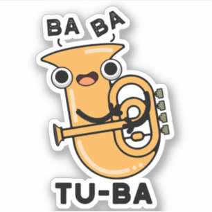 Sticker Tu-ba Blagues drôles de tuba 