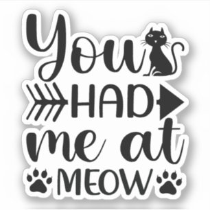 Sticker Tu M'As Eu À Meow