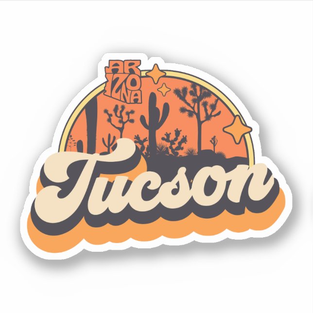 Sticker Tucson, Arizona (Devant)