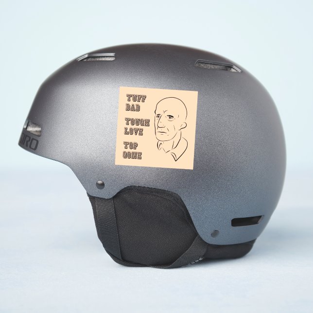 Sticker Tuff Papa, Amour Dur, Top Gone (Côté casque)