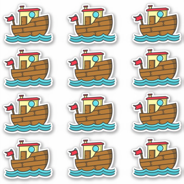 Sticker Tugboat Cute (Devant)