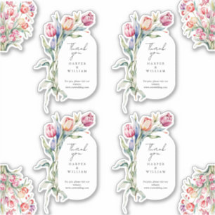 Sticker Tulip embrasse le mariage du printemps merci