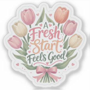 Sticker Tulip : Un nouveau départ fait du bien