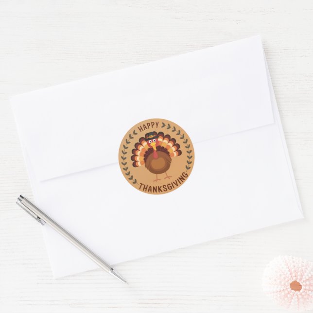 Sticker Turquie bon thanksgiving (Enveloppe)