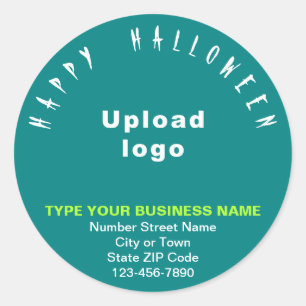 Sticker Turquoise Halloween d'affaires