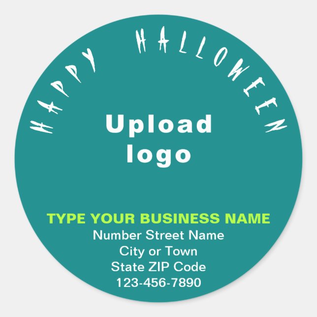 Sticker Turquoise Halloween d'affaires (Devant)