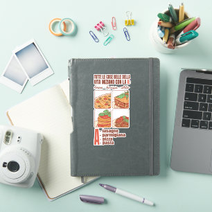 STICKER TUTTE LE COSE BELLE DELLA VITA INIZIANO CON A