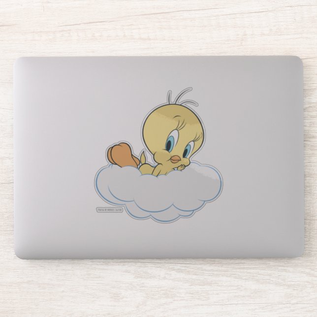 Sticker TWEETY™ Dans La Pose Nuageuse (Ordinateur)