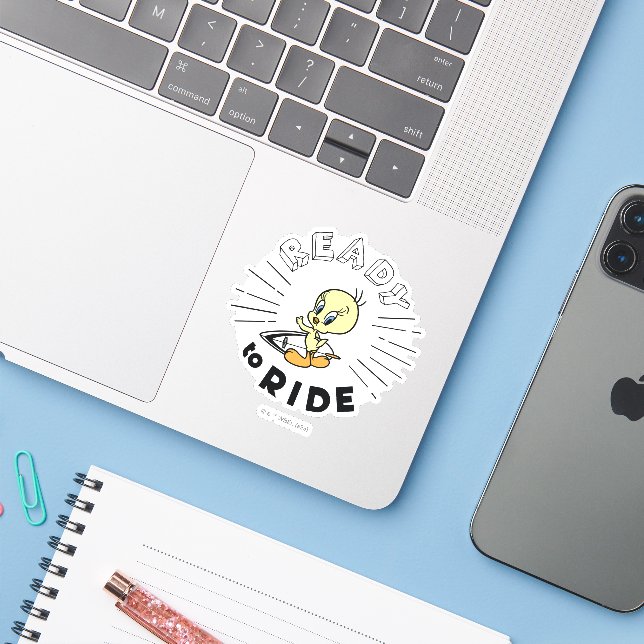 Sticker TWEETY™ Surfboard - Prêt à rouler (Ordinateur portable avec iPhone)