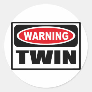 Sticker TWIN Avertissement