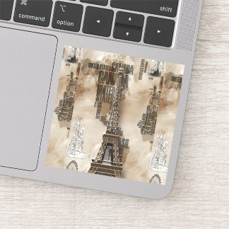 Sticker Typegraphie Paris