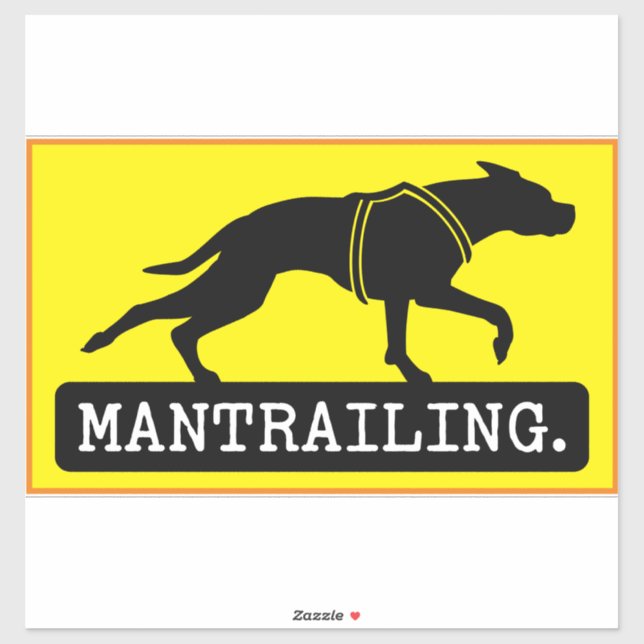 Sticker Typewriter de Mantrailing (Feuille)