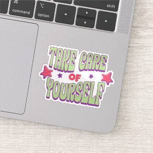 Sticker Typographie de Prends Soin de Toi