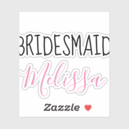 Sticker Typographie de votre Mariage d'domestiques